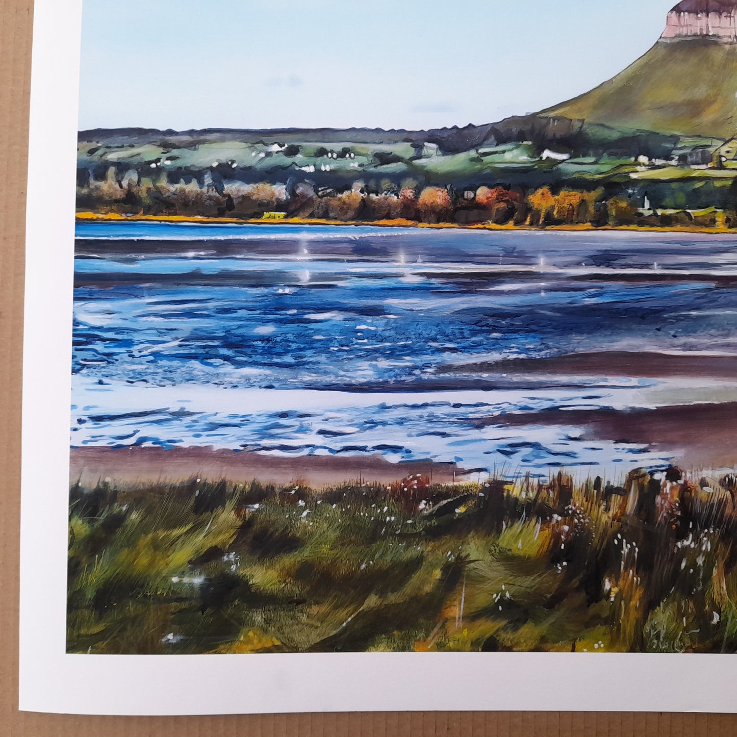'Benbulben from Kintogher' - Co. Sligo , Ireland . Giclee print.