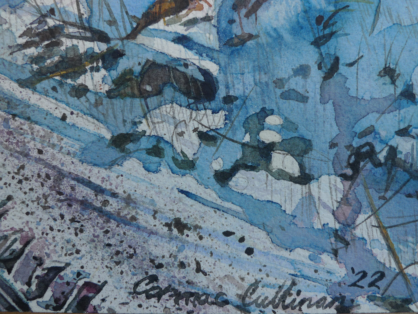 Sun Snow Shadows - Giclee print