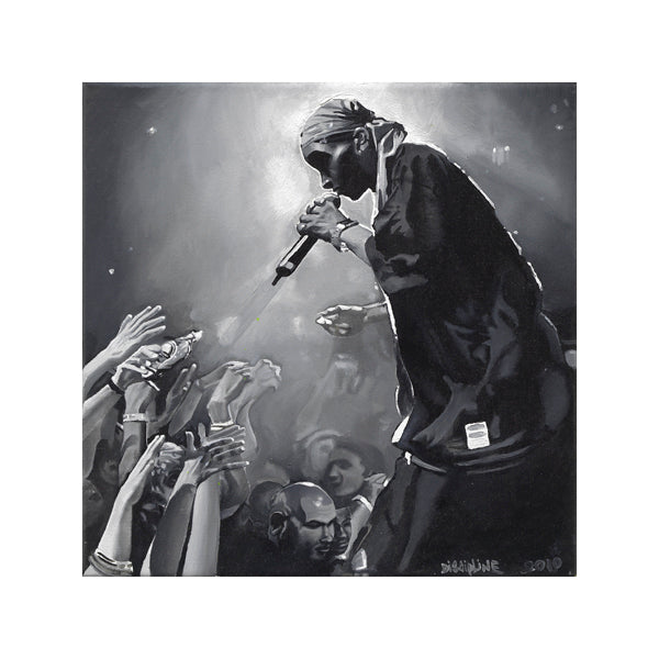 'The Emcee'-Canvas print or Giclée on fine art paper-12x12"/30x30cm